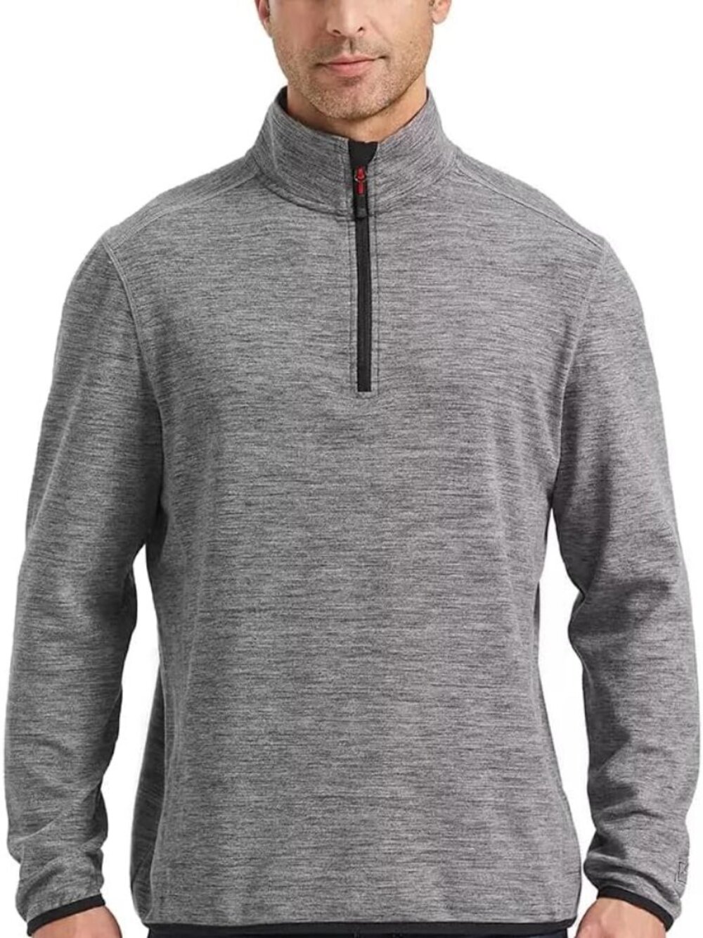 Avalanche 1/4 Zip Pullover Mens Large Gray Performance Fleece Hiking Outdoor